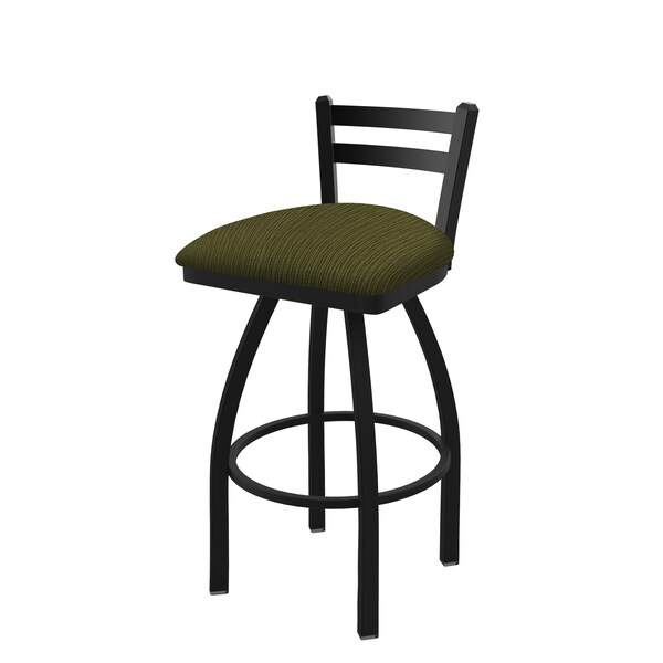 Holland Bar Stool Co 25" Low Back Swivel Counter Stool, Black Wrinkle, Graph Parrot Seat 41125BW015 - main